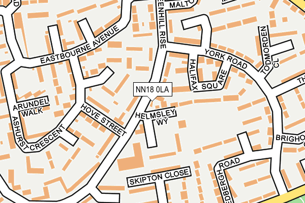 NN18 0LA map - OS OpenMap – Local (Ordnance Survey)