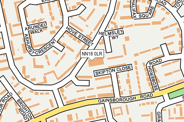 NN18 0LR map - OS OpenMap – Local (Ordnance Survey)