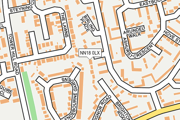 NN18 0LX map - OS OpenMap – Local (Ordnance Survey)