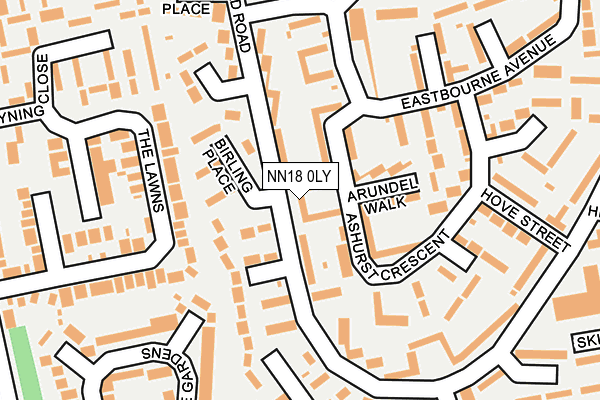NN18 0LY map - OS OpenMap – Local (Ordnance Survey)