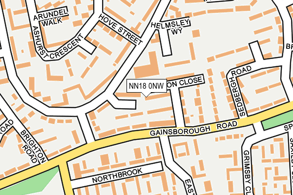 NN18 0NW map - OS OpenMap – Local (Ordnance Survey)