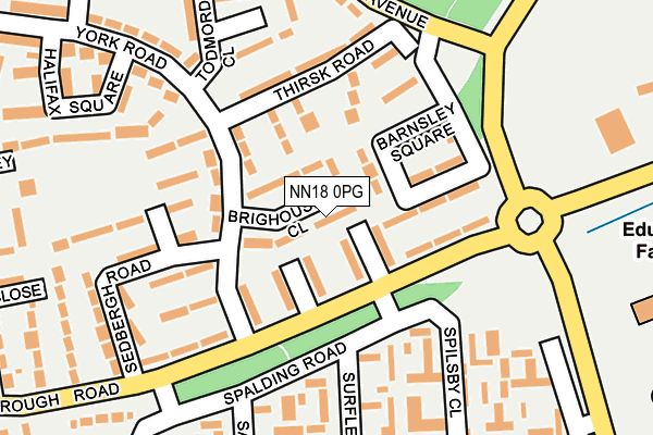 NN18 0PG map - OS OpenMap – Local (Ordnance Survey)