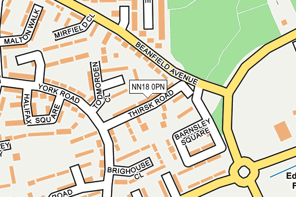 NN18 0PN map - OS OpenMap – Local (Ordnance Survey)