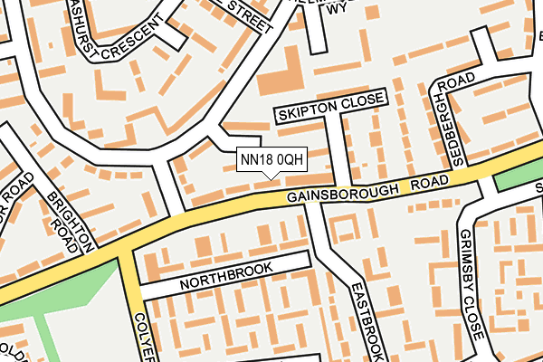 NN18 0QH map - OS OpenMap – Local (Ordnance Survey)