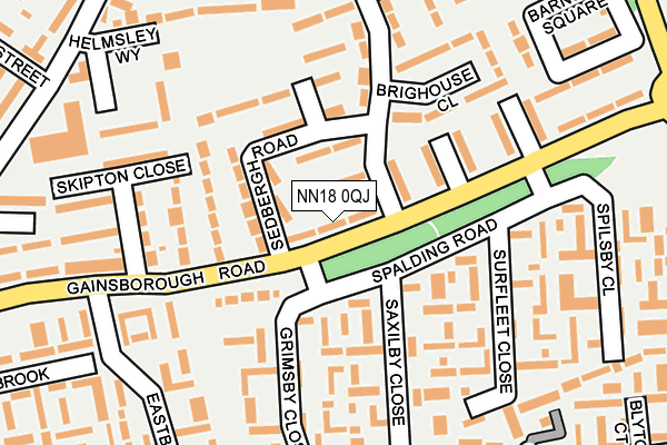 NN18 0QJ map - OS OpenMap – Local (Ordnance Survey)