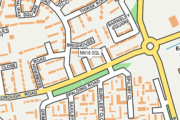 NN18 0QL map - OS OpenMap – Local (Ordnance Survey)