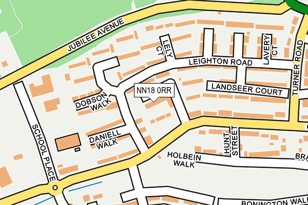 NN18 0RR map - OS OpenMap – Local (Ordnance Survey)