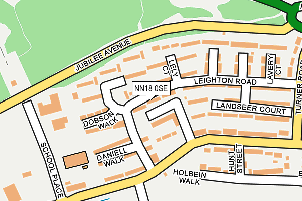 NN18 0SE map - OS OpenMap – Local (Ordnance Survey)