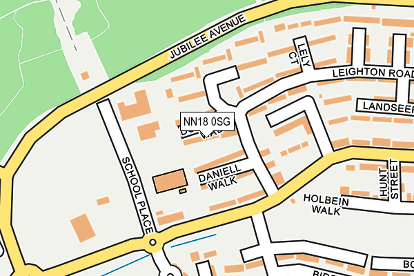 NN18 0SG map - OS OpenMap – Local (Ordnance Survey)