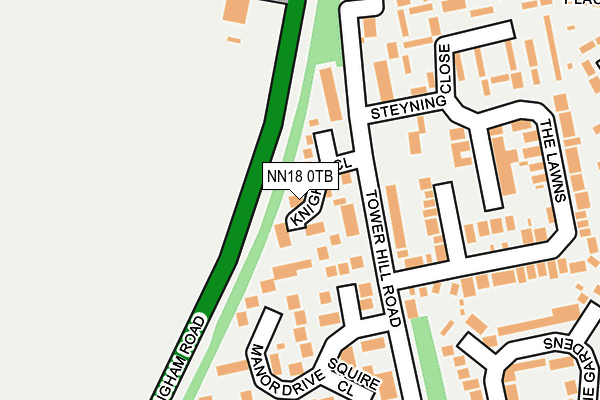 NN18 0TB map - OS OpenMap – Local (Ordnance Survey)