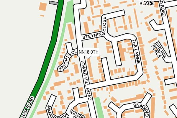 NN18 0TH map - OS OpenMap – Local (Ordnance Survey)