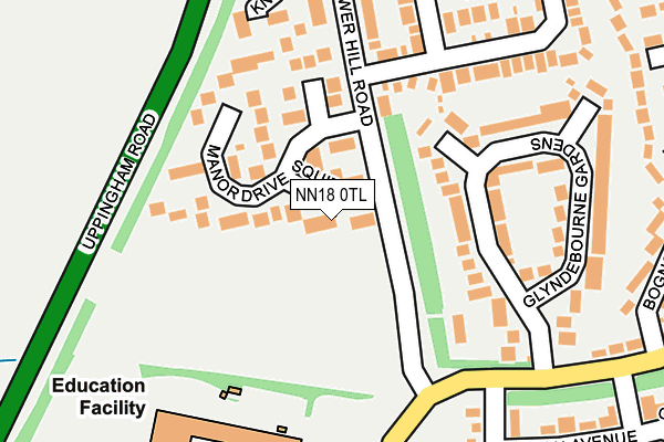 NN18 0TL map - OS OpenMap – Local (Ordnance Survey)