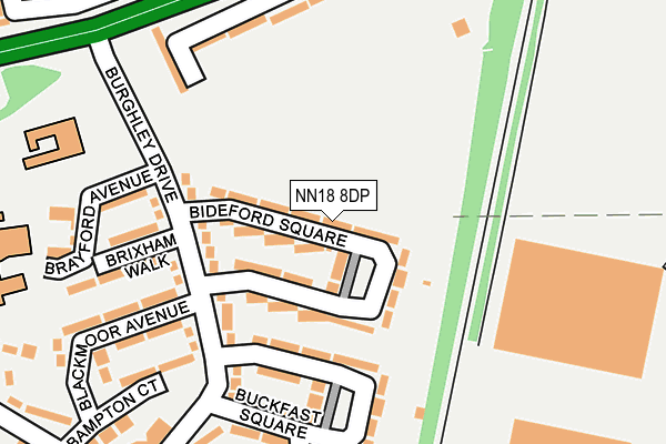NN18 8DP map - OS OpenMap – Local (Ordnance Survey)
