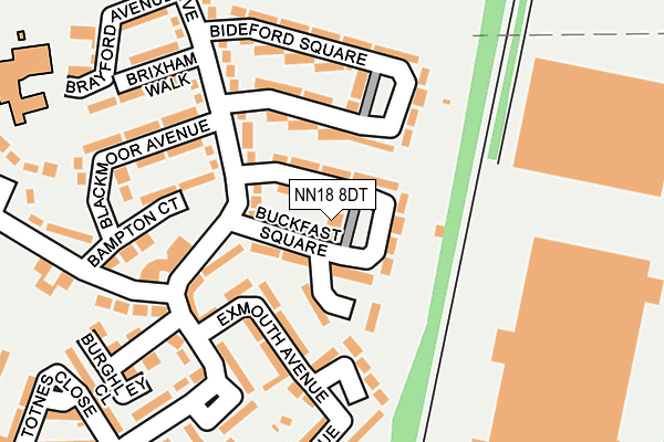 NN18 8DT map - OS OpenMap – Local (Ordnance Survey)