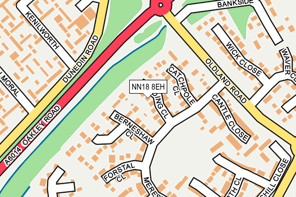 NN18 8EH map - OS OpenMap – Local (Ordnance Survey)