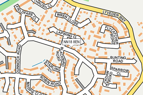 NN18 8EN map - OS OpenMap – Local (Ordnance Survey)