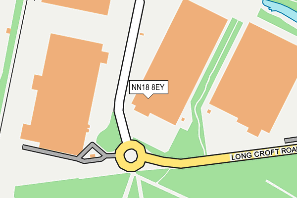 NN18 8EY map - OS OpenMap – Local (Ordnance Survey)