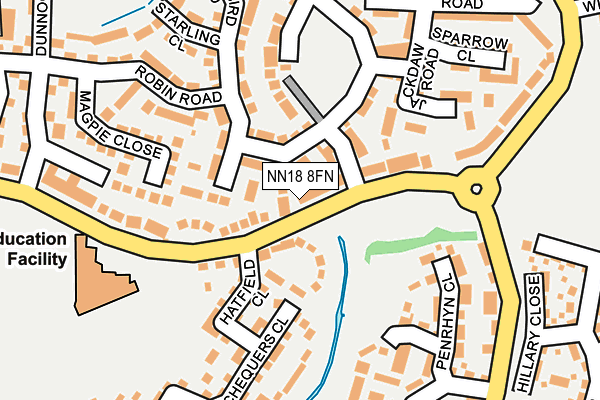NN18 8FN map - OS OpenMap – Local (Ordnance Survey)