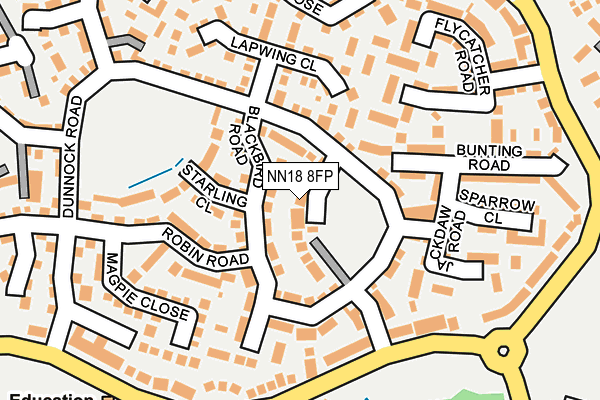 NN18 8FP map - OS OpenMap – Local (Ordnance Survey)