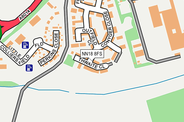 NN18 8FS map - OS OpenMap – Local (Ordnance Survey)