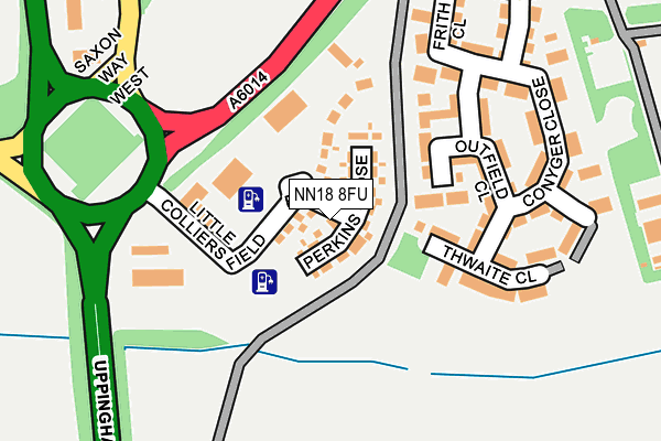 NN18 8FU map - OS OpenMap – Local (Ordnance Survey)