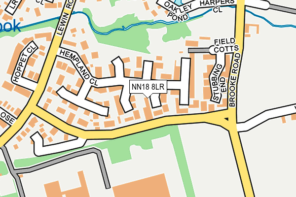 NN18 8LR map - OS OpenMap – Local (Ordnance Survey)