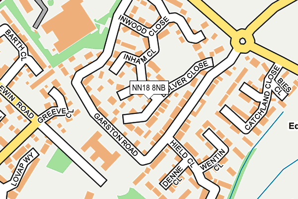 NN18 8NB map - OS OpenMap – Local (Ordnance Survey)
