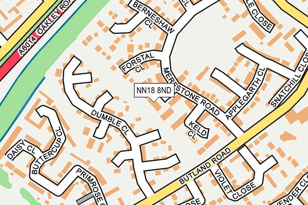 NN18 8ND map - OS OpenMap – Local (Ordnance Survey)