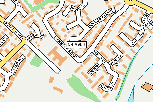 NN18 8NH map - OS OpenMap – Local (Ordnance Survey)