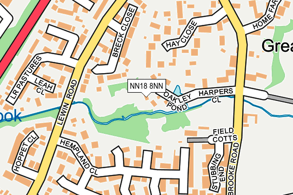 NN18 8NN map - OS OpenMap – Local (Ordnance Survey)