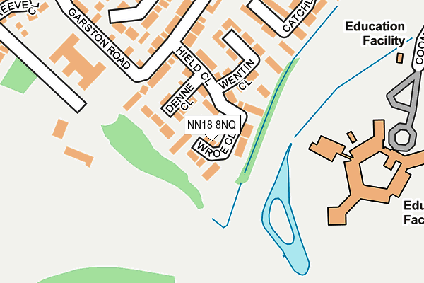 NN18 8NQ map - OS OpenMap – Local (Ordnance Survey)