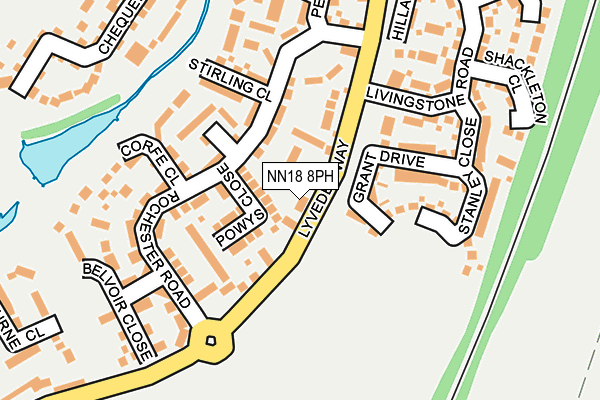 NN18 8PH map - OS OpenMap – Local (Ordnance Survey)