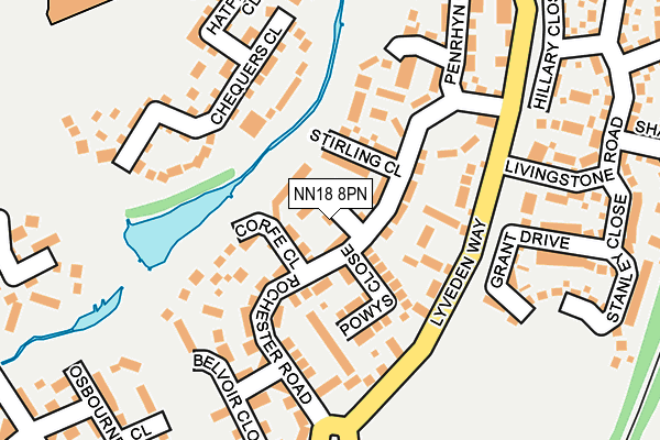 NN18 8PN map - OS OpenMap – Local (Ordnance Survey)