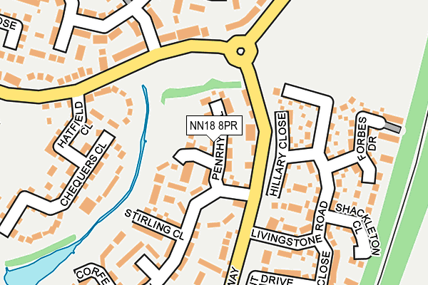 NN18 8PR map - OS OpenMap – Local (Ordnance Survey)
