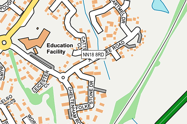 NN18 8RD map - OS OpenMap – Local (Ordnance Survey)