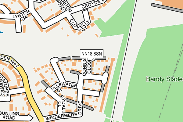 NN18 8SN map - OS OpenMap – Local (Ordnance Survey)