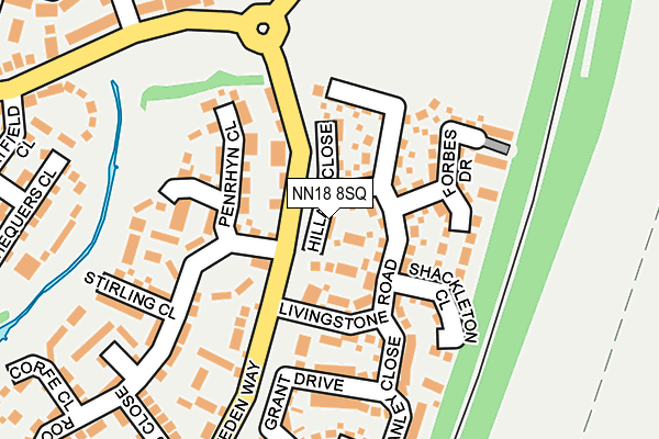 NN18 8SQ map - OS OpenMap – Local (Ordnance Survey)