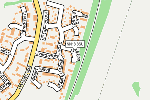 NN18 8SU map - OS OpenMap – Local (Ordnance Survey)