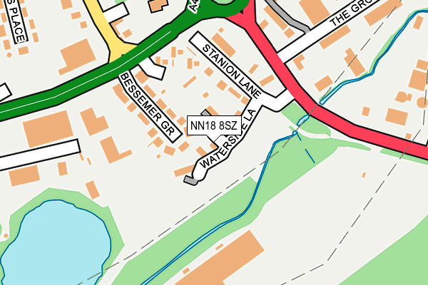 NN18 8SZ map - OS OpenMap – Local (Ordnance Survey)