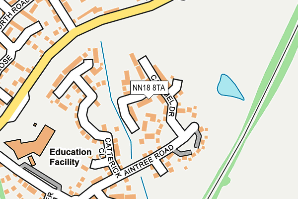 NN18 8TA map - OS OpenMap – Local (Ordnance Survey)