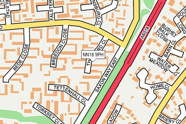 NN18 9PH map - OS OpenMap – Local (Ordnance Survey)