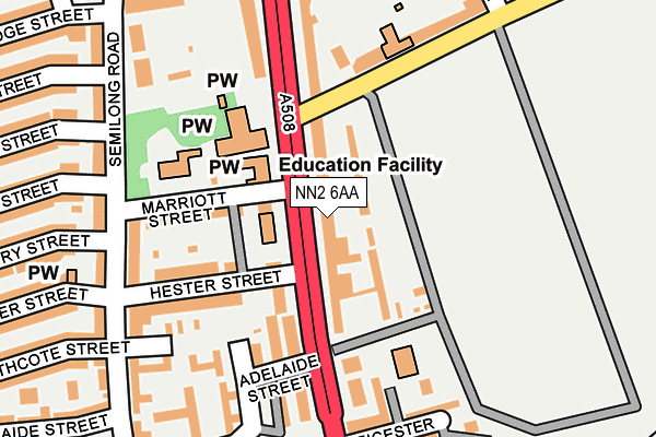 NN2 6AA map - OS OpenMap – Local (Ordnance Survey)