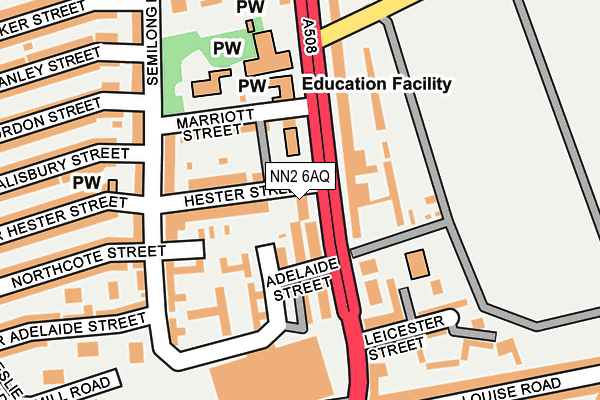 NN2 6AQ map - OS OpenMap – Local (Ordnance Survey)