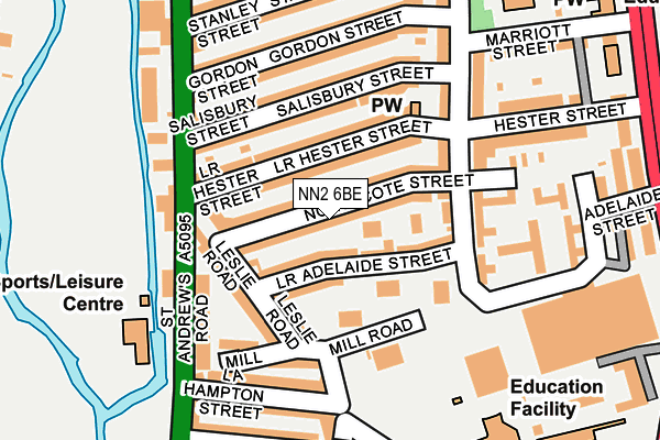 NN2 6BE map - OS OpenMap – Local (Ordnance Survey)