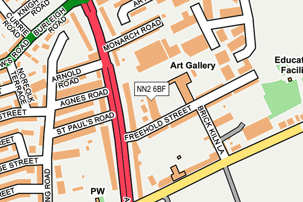 NN2 6BF map - OS OpenMap – Local (Ordnance Survey)