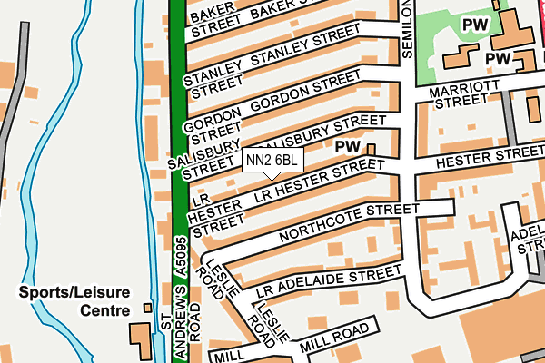 NN2 6BL map - OS OpenMap – Local (Ordnance Survey)