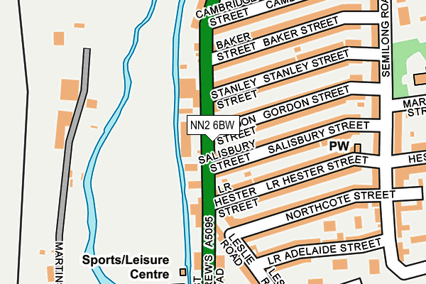 NN2 6BW map - OS OpenMap – Local (Ordnance Survey)