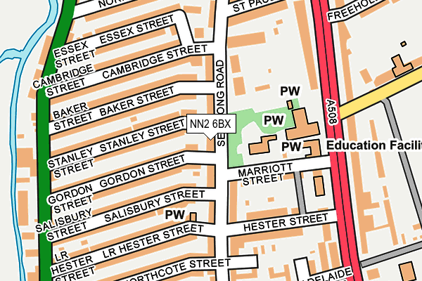 NN2 6BX map - OS OpenMap – Local (Ordnance Survey)
