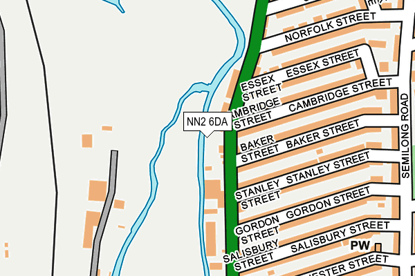 NN2 6DA map - OS OpenMap – Local (Ordnance Survey)