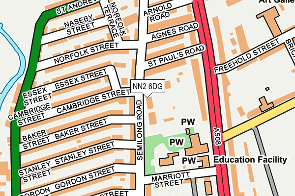 NN2 6DG map - OS OpenMap – Local (Ordnance Survey)